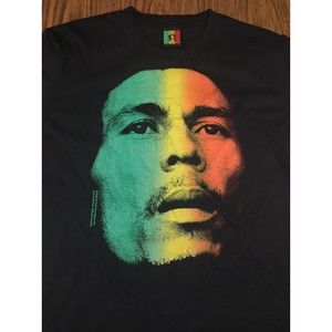 Bob Marley Jamaica Collection Graphic Tee T Shirt Reggae Rasta Size Large
